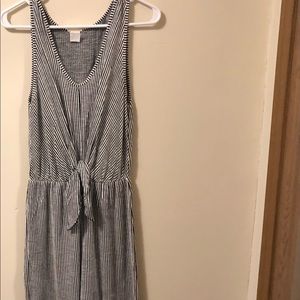 Caution to the Wind Stripped Romper Size M